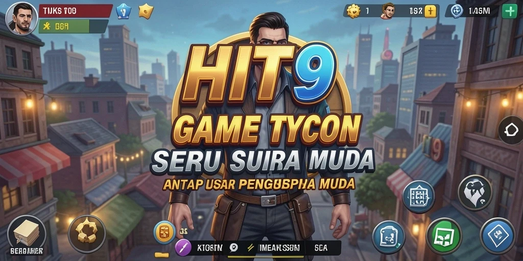 Tampilan gameplay <strong>HIT9</strong> yang seru dan menantang dalam membangun bisnis.