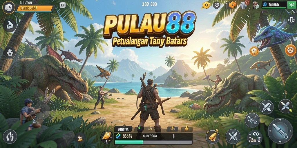 Tampilan gameplay PULAU88 menghadirkan petualangan di dunia terbuka.