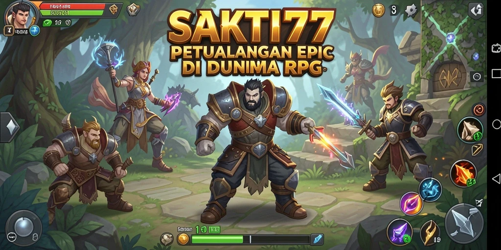 Gambaran spektakuler dari permainan SAKTI77 yang menampilkan aksi RPG.